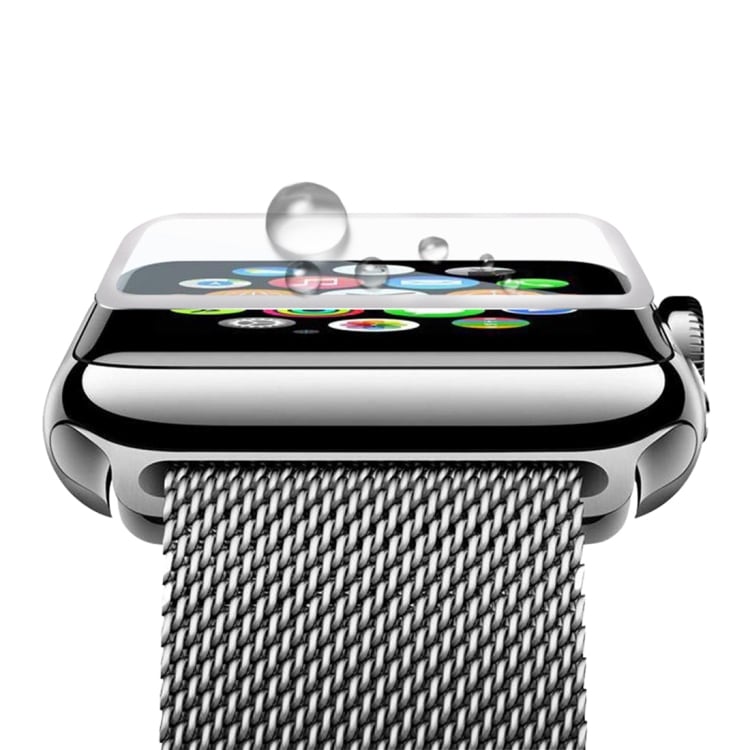 Skærmskåner i hærdet glas Apple Watch Series 3 42mm - 3D Sølv