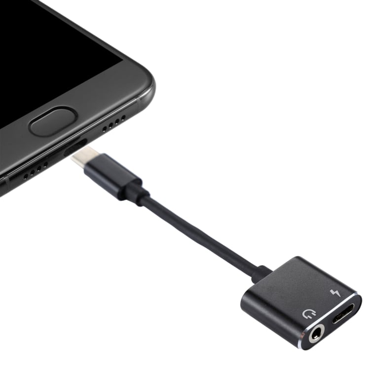 Høretelefon-adapter USB Type-C + 3,5mm udtag
