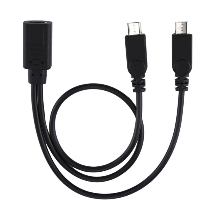 Adapter USB Type-C til 2 x Micro-USB