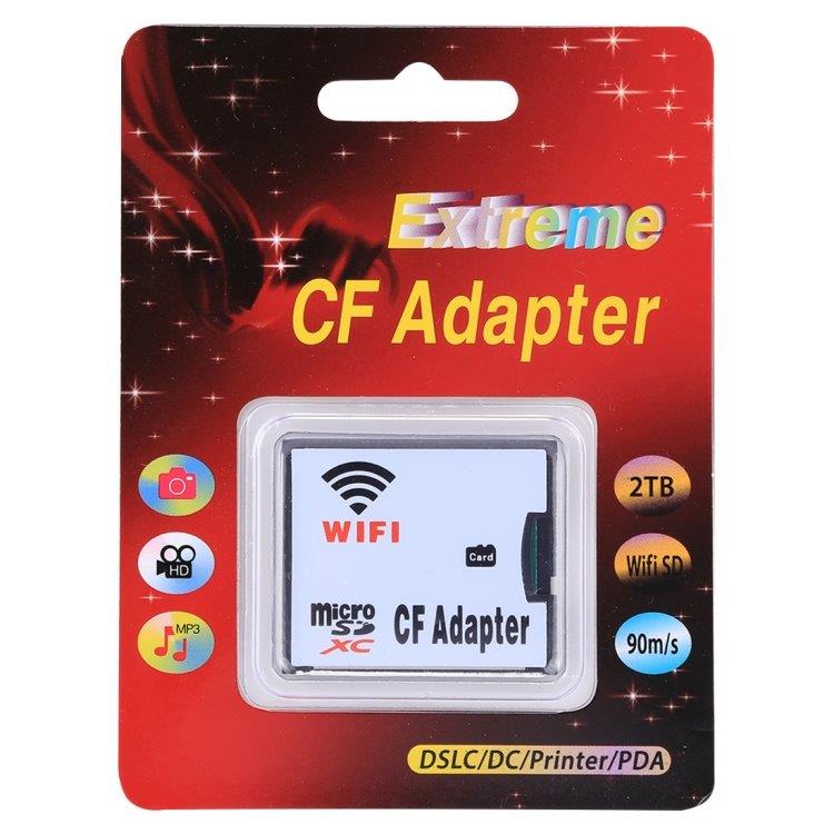 WiFi MicroSD til CF Adapter