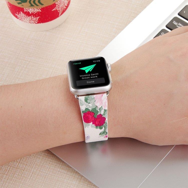 Urrem med blomster Apple Watch Series 3 & 2 & 1 42mm