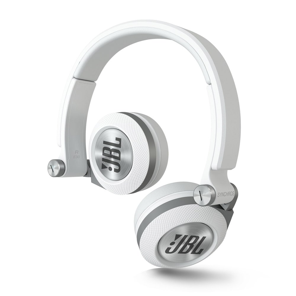 JBL Synchros E30 - Hvide høretelefoner for mobiltelefon