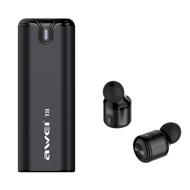 AWEI T8 Mini Bluetooth Headset - Sort
