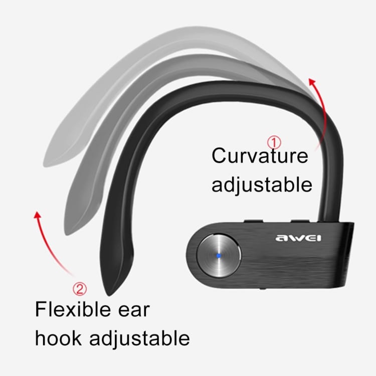 AWEI T2 Sport Bluetooth Headset - Sort