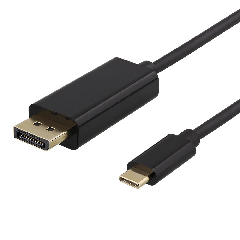 DELTACO USB-C -DisplayPort-kabel 2m