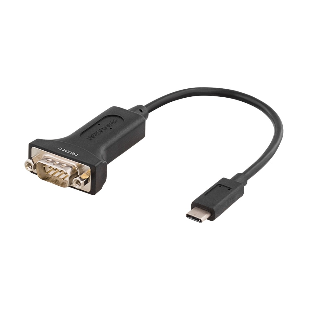 DELTACO USB-C til seriel adapter