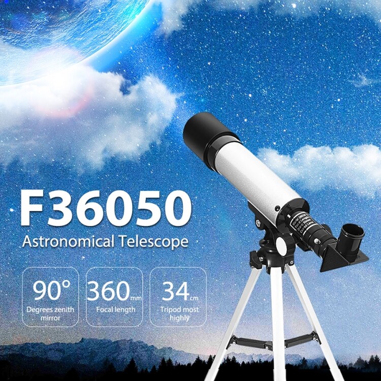 Højopløst Teleskop i Aluminium