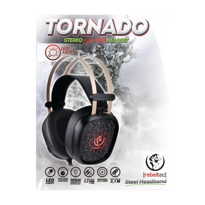 Rebeltec Tornado - Gaming høretelefoner