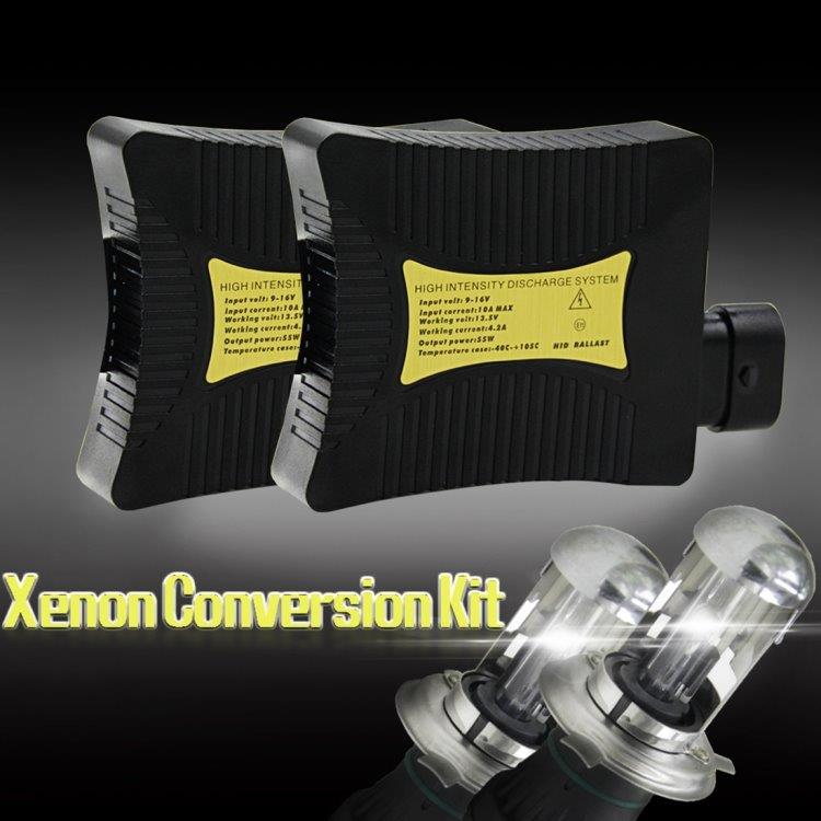 HID Xenon Konverteringspakke 55W H4/HB2/9003 6000K 3200LM