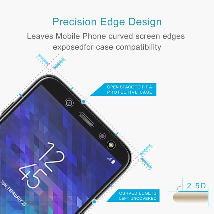 Tempereret Skærmskåner 9H 2.5D Samsung Galaxy A6+ (2018)2-pak