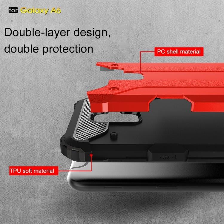 Armor Bagcover til Samsung Galaxy A6 2018 Rød
