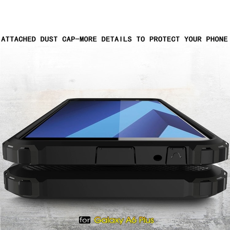 Armor Bagcover til Samsung Galaxy A6+ 2018 Sort