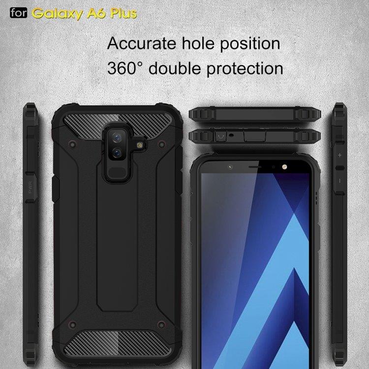 Armor Bagcover til Samsung Galaxy A6+ 2018 Sort