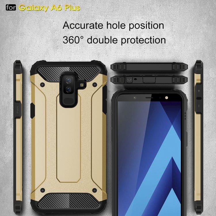 Armor Bagcover til Samsung Galaxy A6+ 2018 Guld