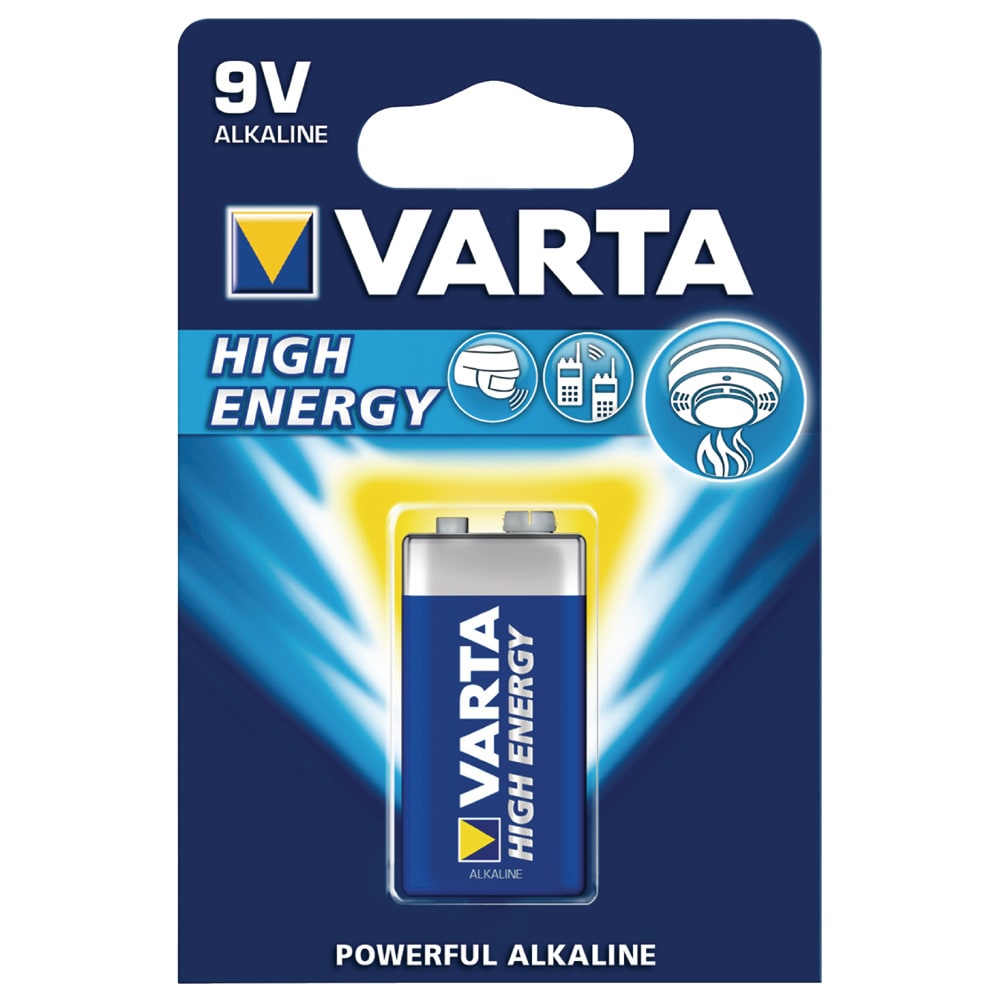 Varta 6LR61  HIGH ENERGY Batteri E-Block (9V-Blok) 1er