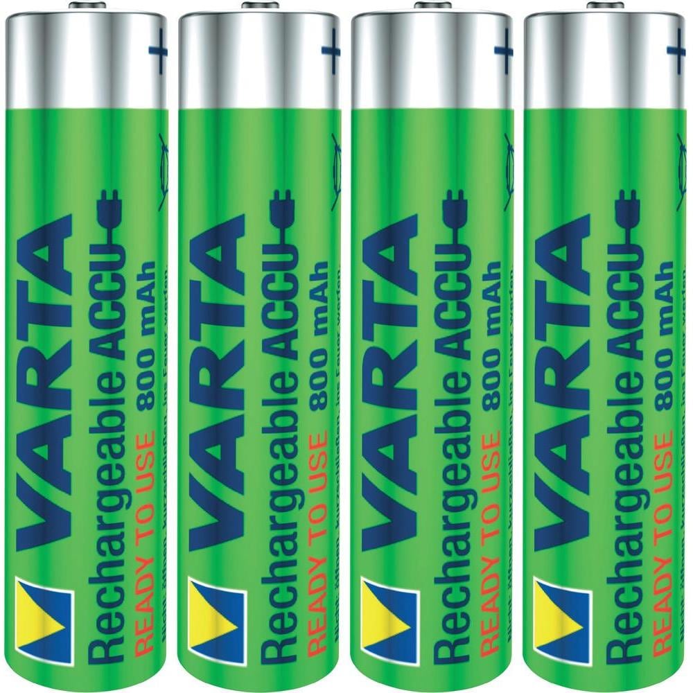VARTA opladeligt batteri AAA Micro 4er 800mAh (udladningsbeskyttet)