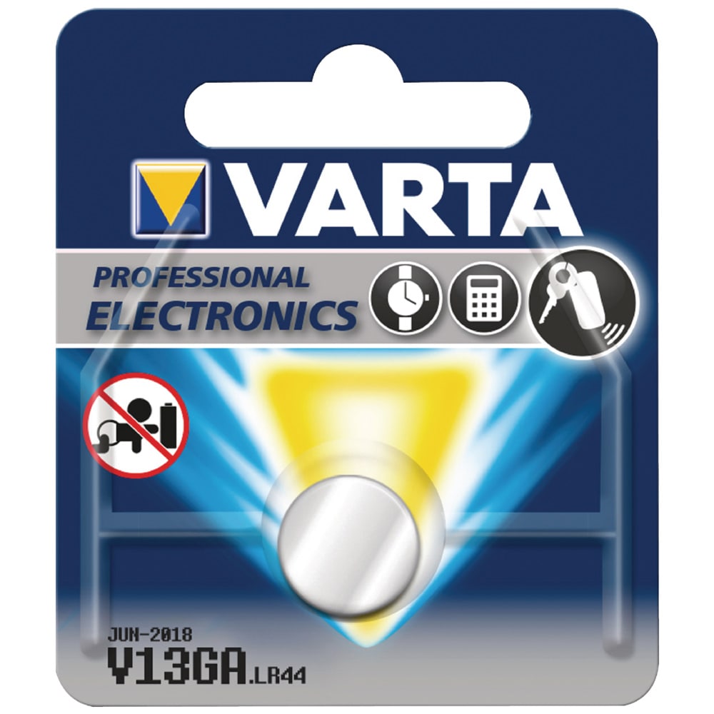 VARTA knappcellebatteri Elektronik V13GA (LR44) Alkalisk