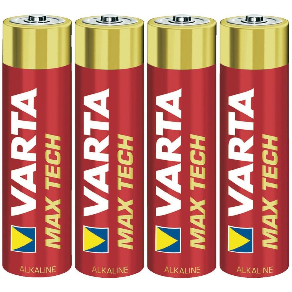 VARTA MAX TECH Batteri AAA LR03 Micro - 4 Pak