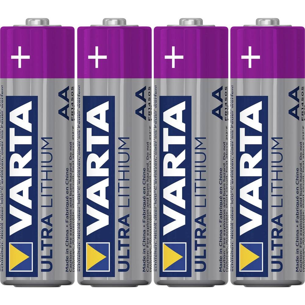 Varta Lithium Batteri AA LR6 Mignon - 4 Pak