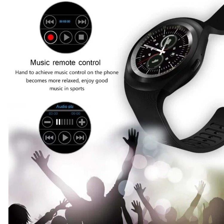 Y1 Smartwatch med Sim Sort