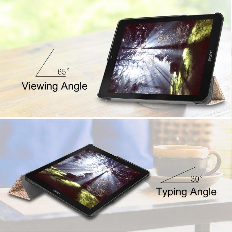 Trifold Beskyttelsesfoderal Acer Chromebook Tab 10, Rød
