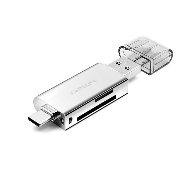 POFAN Q25 2i1 USB 3.0/USB C Memorycardlæser