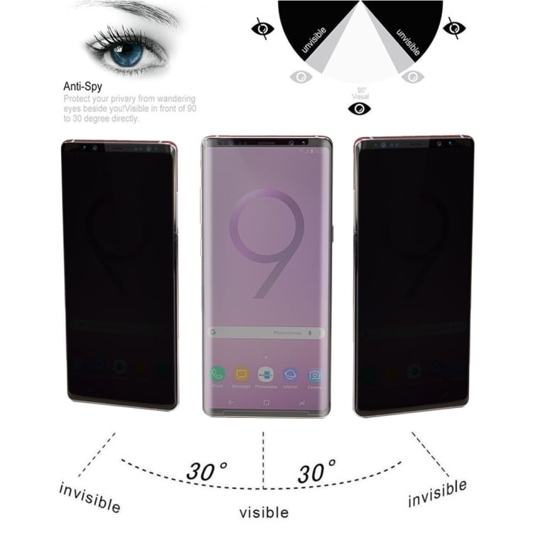 Temperat Skyddsglas Anti-Glare 9H 3D Samsung Galaxy Note 9