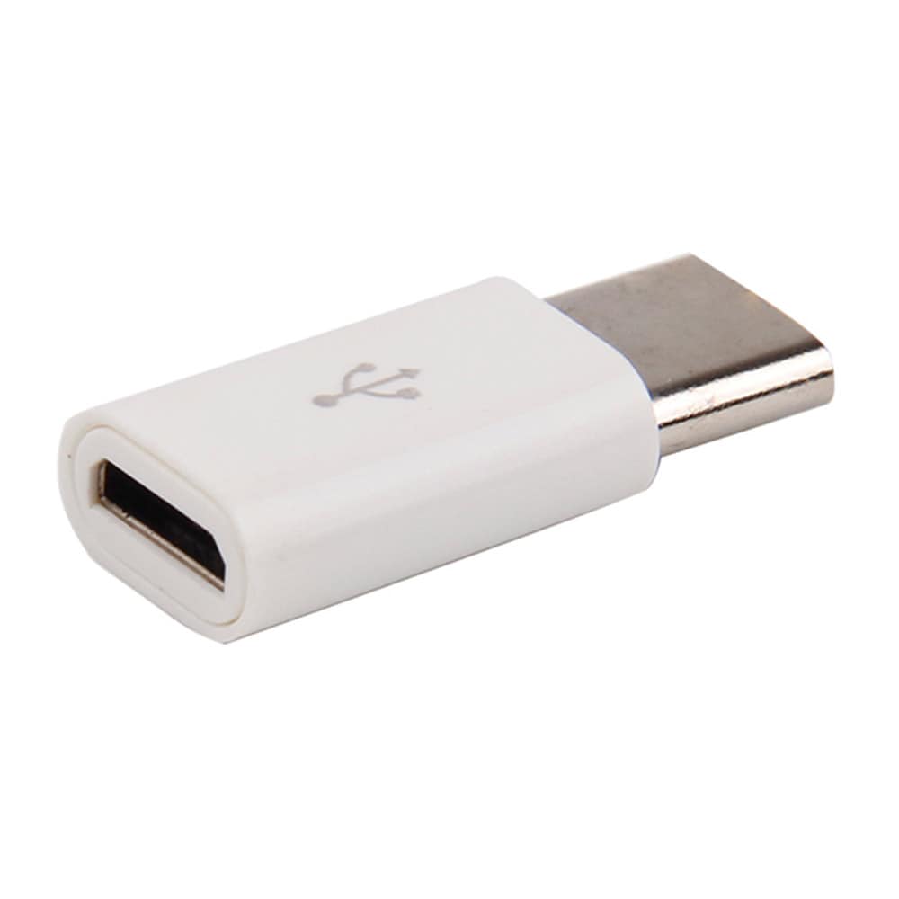 MicroUSB til USB Type -C Adaper Hvid