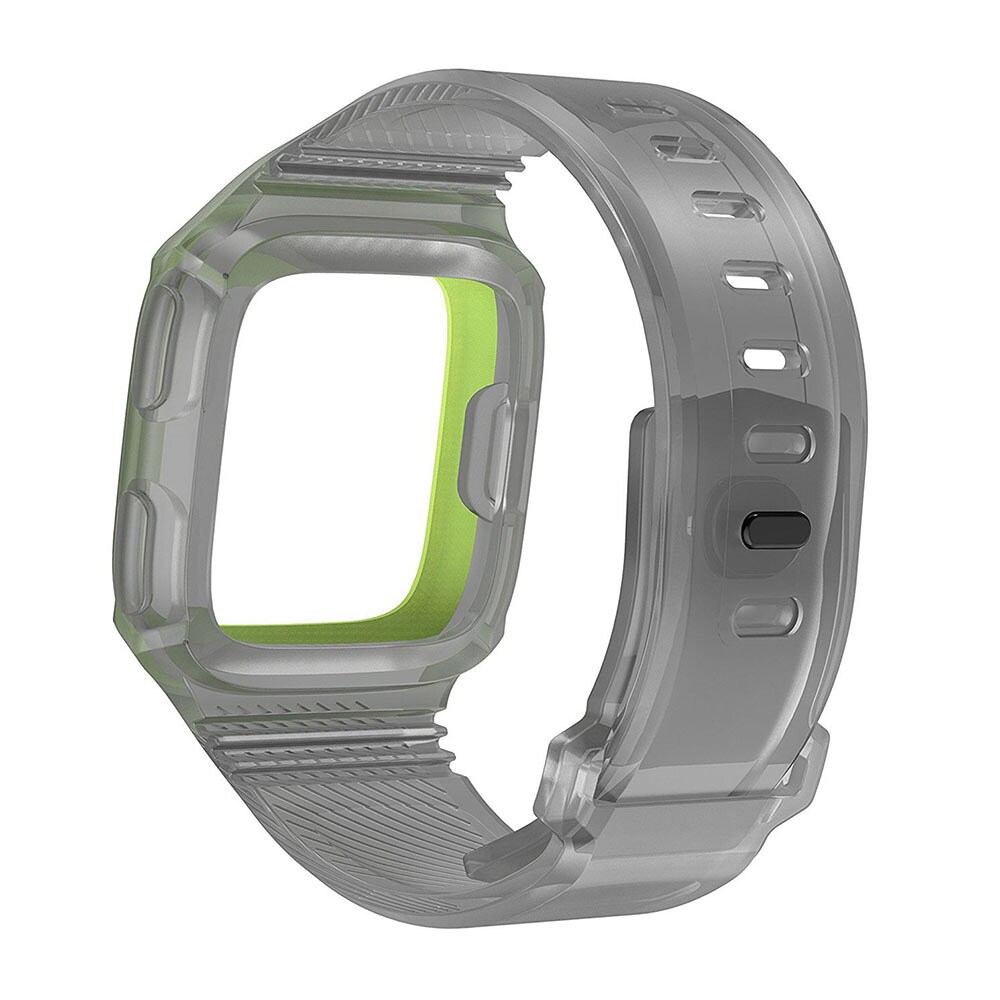 Silikonerem Fitbit Versa Grå/Grøn