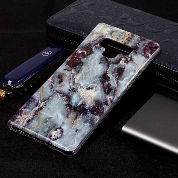 Bagcover Marmor Samsung Galaxy Note 9 Grå