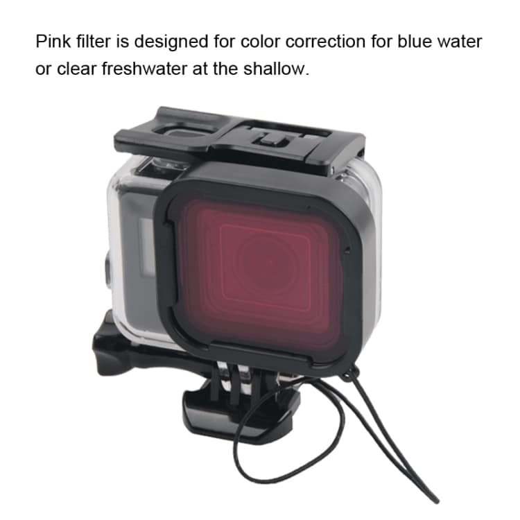 Vandtæt Kamerahus med filter GoPro Hero 7 Sort