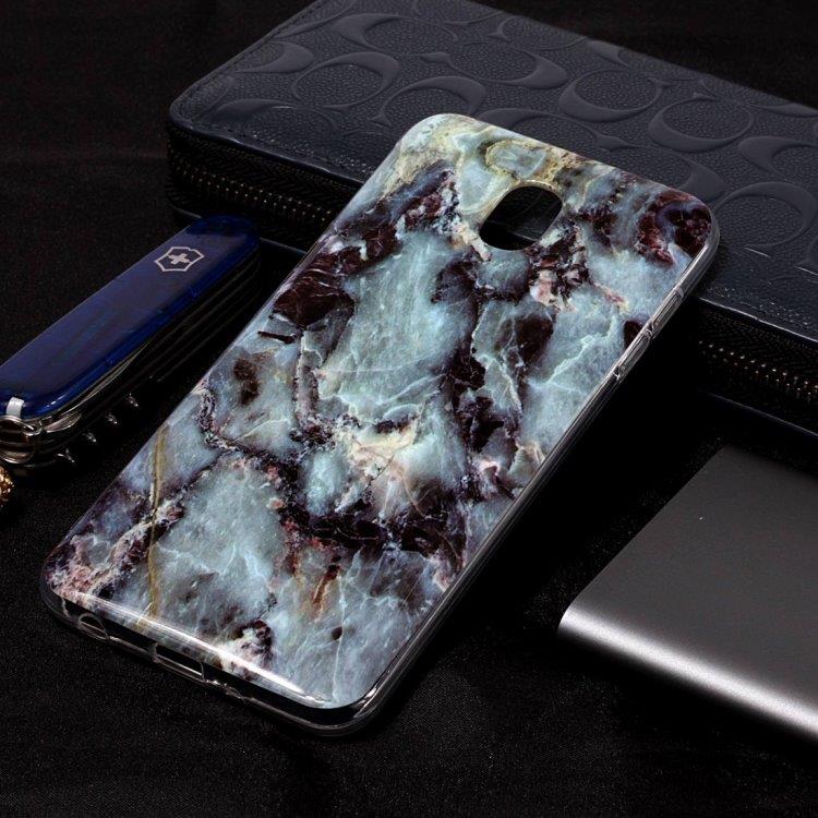 Bagcover Marmor Samsung Galaxy J8 (2018) Grå
