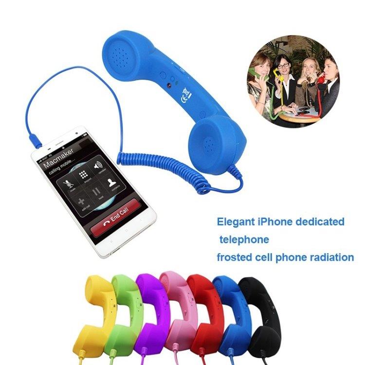 Retroheadset Telefonrør 3,5mm Sort