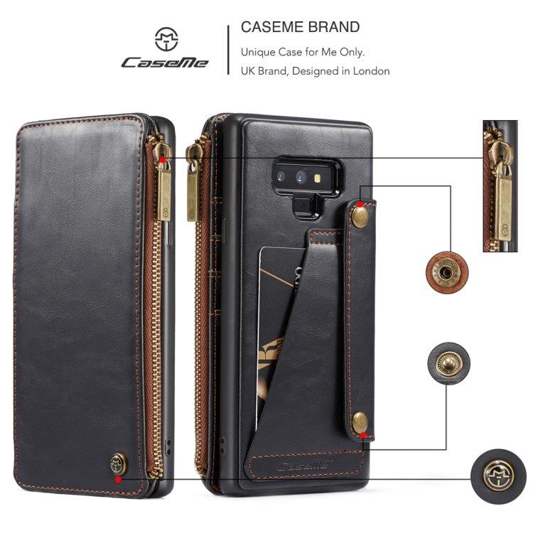 CaseMe-011 Tegnebogsfoderal Samsung Galaxy Note 9 Sort