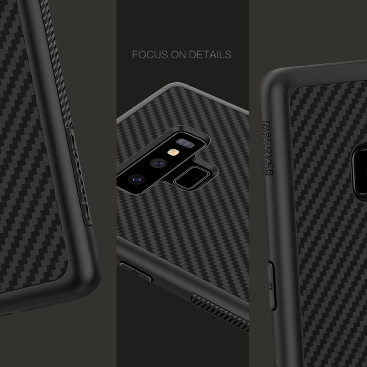 NILLKIN Carbon Bagcover Samsung Galaxy Note 9 Sort