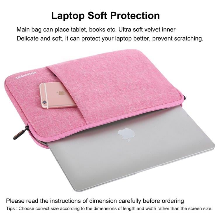 HAWEEL 15" Sleeve Taske Laptop Rosa
