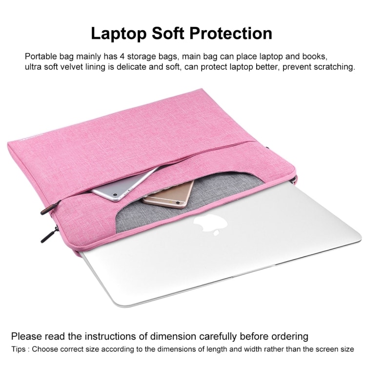 HAWEEL 13.3" Sleeve Foderal  Laptop Rosa