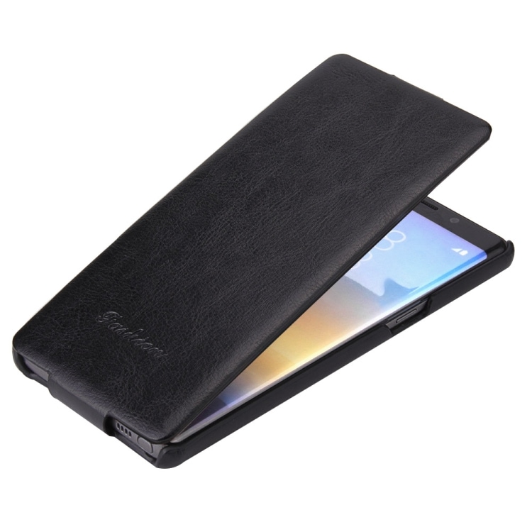 Fierre Shann Retro Flipfoderal Samsung Galaxy Note 8 Sort