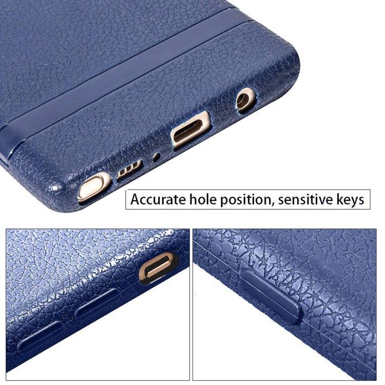 Litchi TPU Bagcover Samsung Galaxy Note 9 Sort