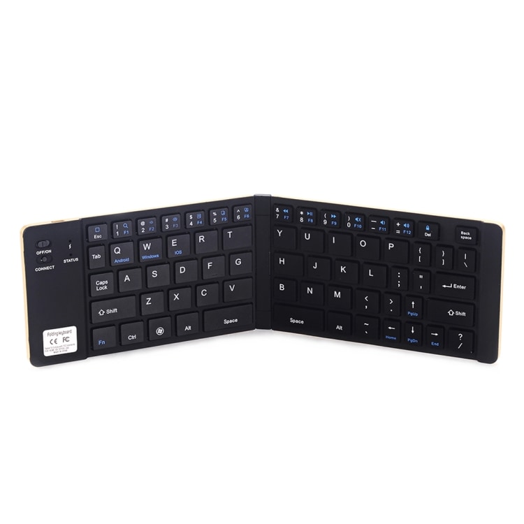 Foldbart Bluetooth Tastatur - Sort