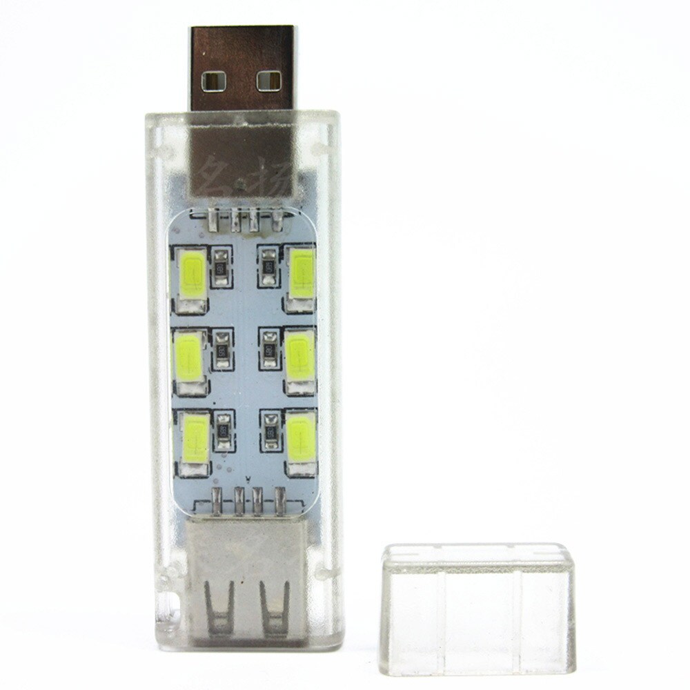 USB Natlampe Dobbeltsidig LED