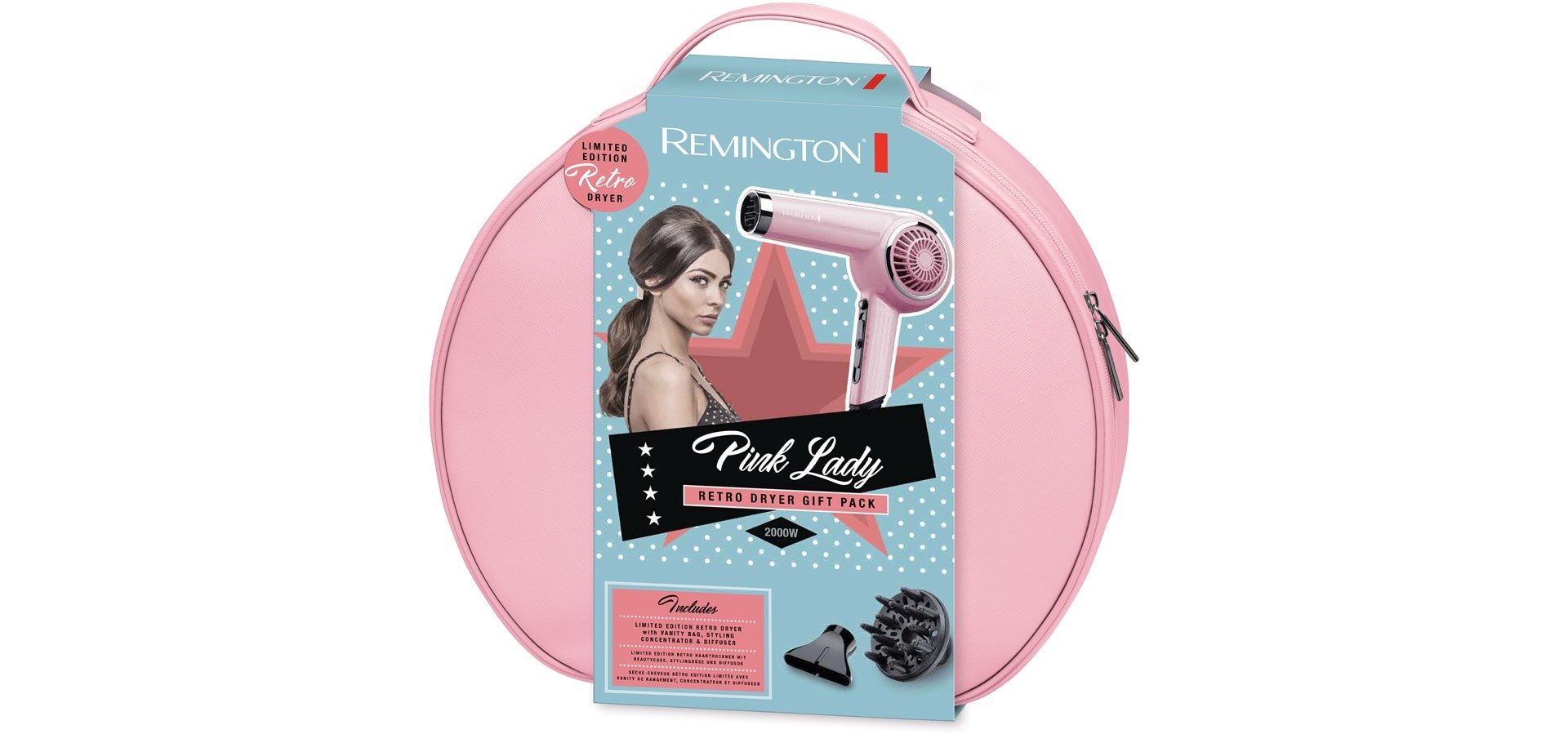Remington Retro D4110O - Rosa hårtørrer
