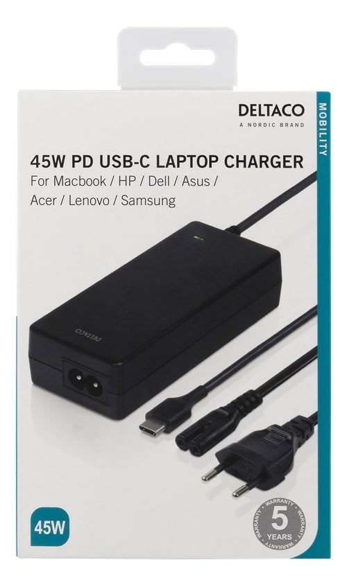 Laptop lader -45 W USB-C