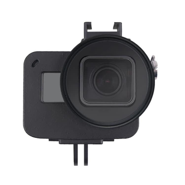Aluminiumcover GoPro HERO7 Black /6 /5 med 52mm UV Linse