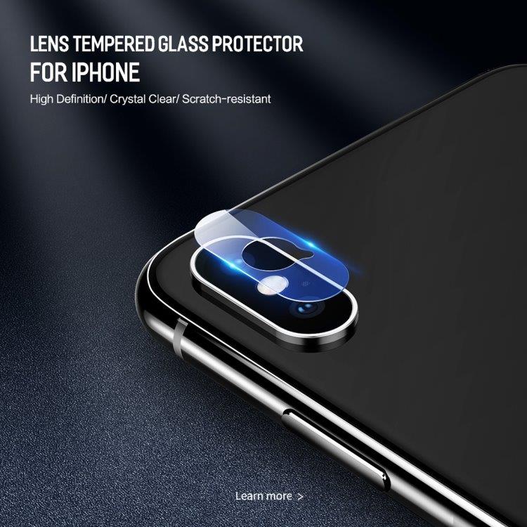 ROCK Tempereret Glas Bagkamera iPhone XR - 2-pak