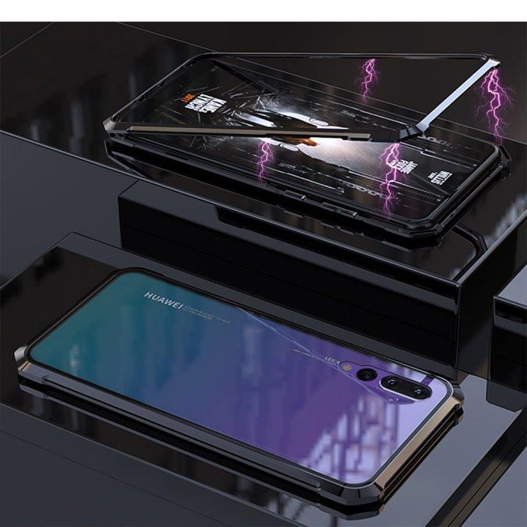 Magnetisk Tempereret Skærmskåner Ramme Huawei P20 Pro Sort