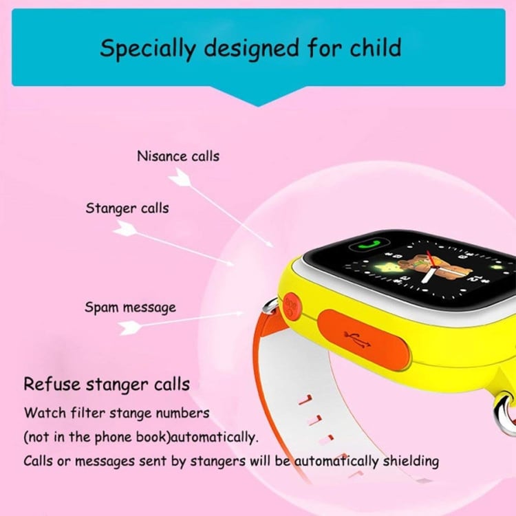 Q90 Smartwatch for Børn Rosa