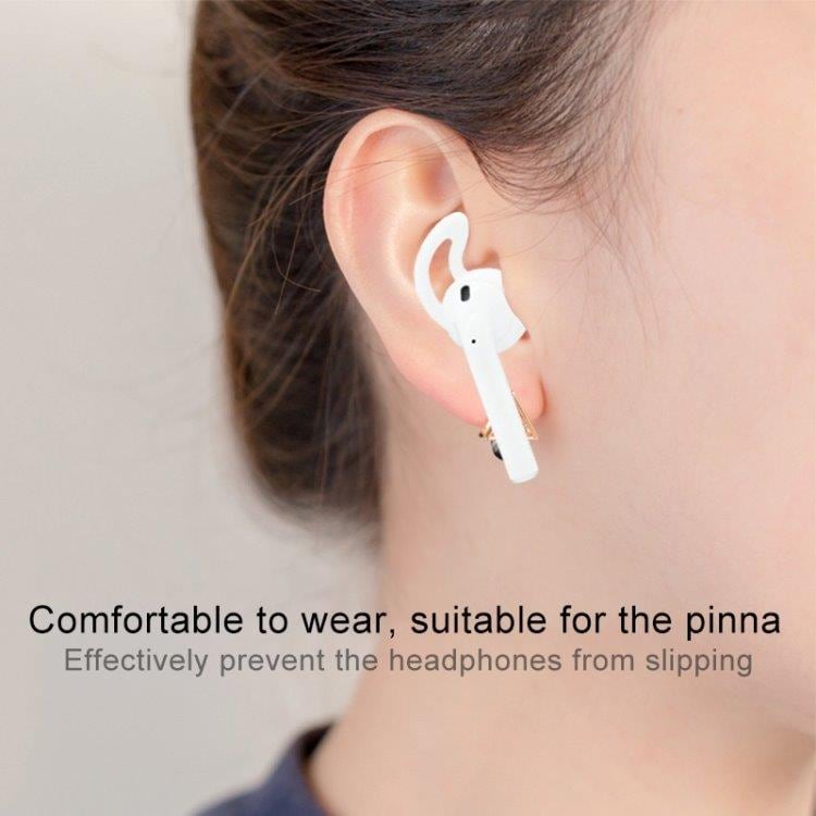 Silikon Earhooks for Apple AirPods Hvid