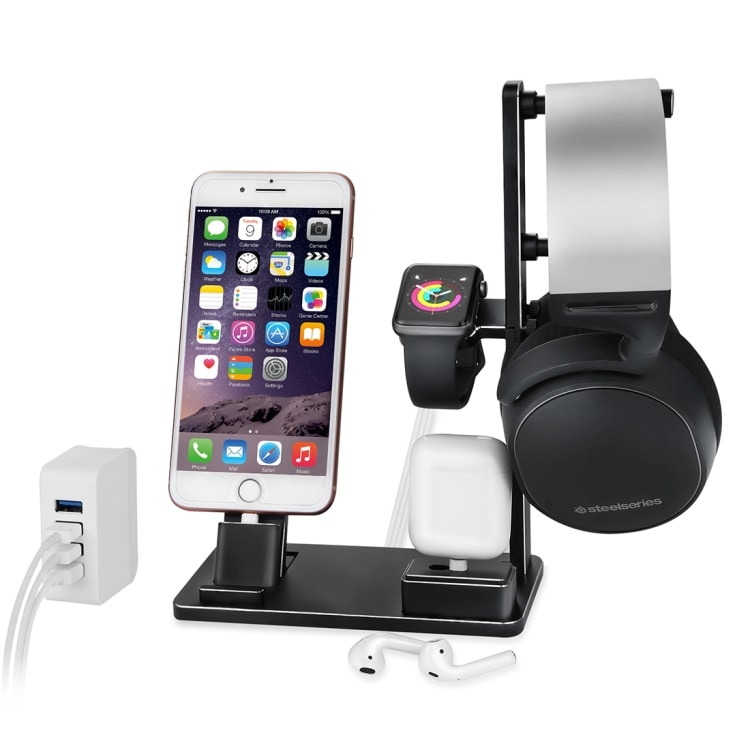 Ladestation iPhone & Høretelefoner & Airpods