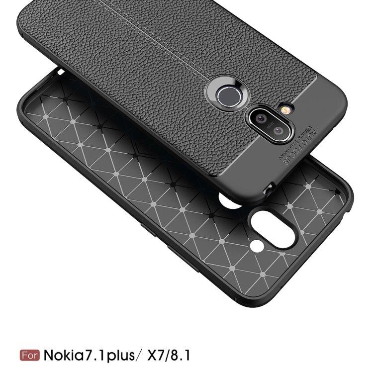 Mobilcover læderlook Nokia 7.1Plus / X7 / 8.1